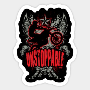 UNSTOPPABLE DIRT BIKER Sticker